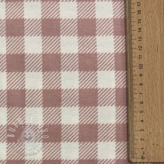Bavlnená látka FLANNEL BIG Check light pink