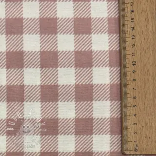 Bavlnená látka FLANNEL BIG Check light pink