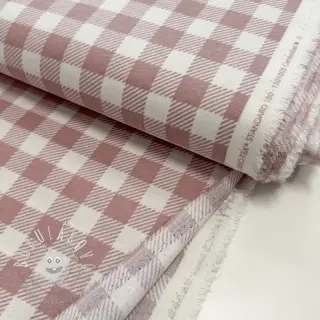 Bavlnená látka FLANNEL BIG Check light pink