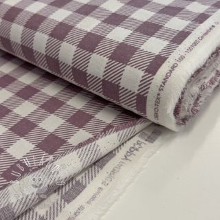 Bavlnená látka FLANNEL BIG Check mauve