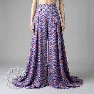 Viskóza RADIANCE Abstract purple digital print