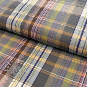 Bavlnená látka YARN DYED Check Nina multi