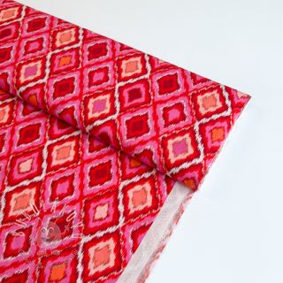 Viskóza RADIANCE Abstract red digital print