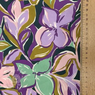 Bavlnená látka VISCOSE Flowers cobalt