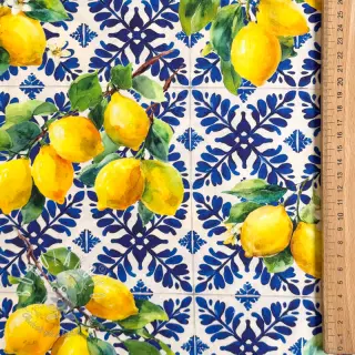 Bavlnená látka VISCOSE Lemons digital print