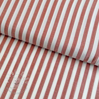 Viskóza YARN DYED Stripes SMALL orange