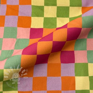 Dekoračná látka Joyful Block Patch digital print