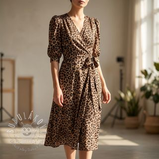 Bavlnená látka VISCOSE Animal skin digital print