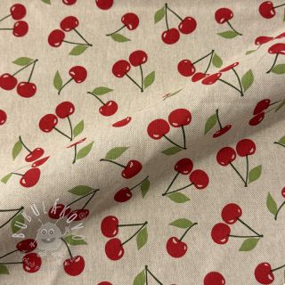 Dekoračná látka Linenlook premium Cherry Happy Joy