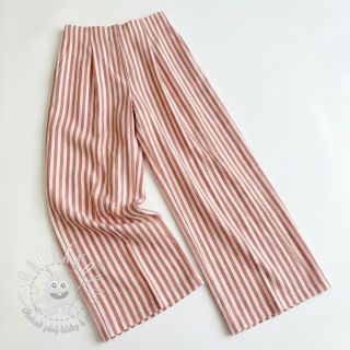 Viskóza YARN DYED Stripes SMALL orange