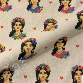 Dekoračná látka Linenlook premium Viva Flower Girl