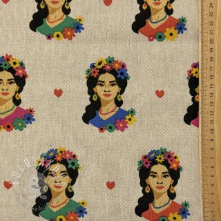 Dekoračná látka Linenlook premium Viva Flower Girl