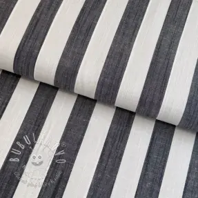 Viskóza YARN DYED Stripes BIG navy