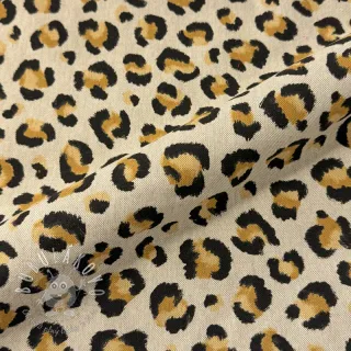 Dekoračná látka Linenlook premium Leopard Animal Print