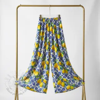 Bavlnená látka VISCOSE Lemons digital print
