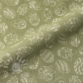 Dekoračná látka Linenlook premium Easter Egg Tale