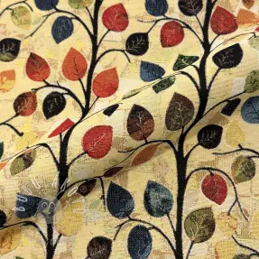 Dekoračná látka GOBELIN premium Leaves Funky Arty