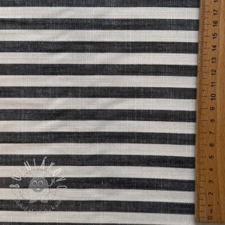 Viskóza YARN DYED Stripes SMALL navy