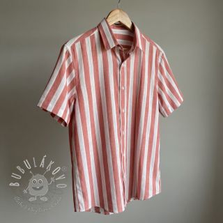 Viskóza YARN DYED Stripes BIG orange