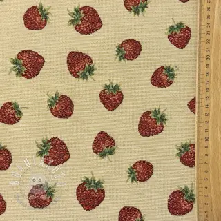 Dekoračná látka GOBELIN premium Strawberry Sweet Joy