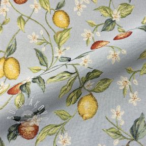 Dekoračná látka GOBELIN premium Citrus Orange Lemon