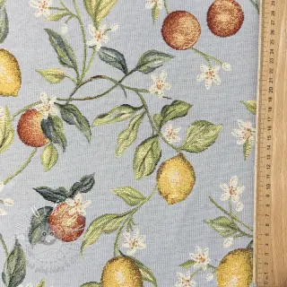 Dekoračná látka GOBELIN premium Citrus Orange Lemon