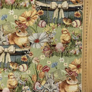 Dekoračná látka GOBELIN premium Playful Easter Scene