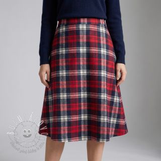 Scottish Check YARN DYED BRUSHED Atlas red