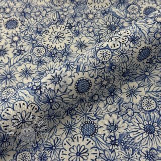 Dekoračná látka Linenlook Bloom Fully Mix digital print