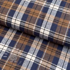 Scottish Check YARN DYED BRUSHED Atlas brown