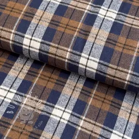 Scottish Check YARN DYED BRUSHED Atlas brown