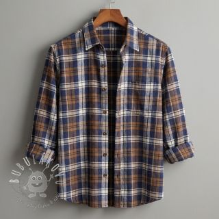 Scottish Check YARN DYED BRUSHED Atlas brown