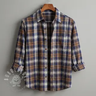 Scottish Check YARN DYED BRUSHED Atlas brown