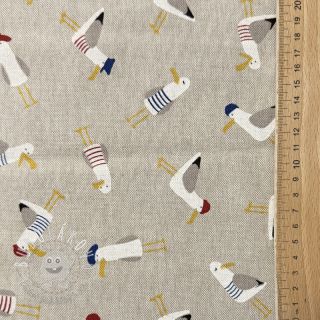 Dekoračná látka Linenlook premium Seagull dress up