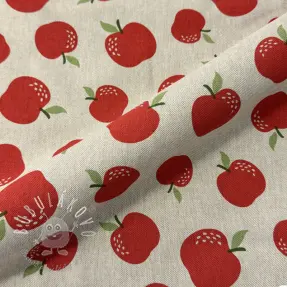 Dekoračná látka Linenlook premium Apple Happy Joy