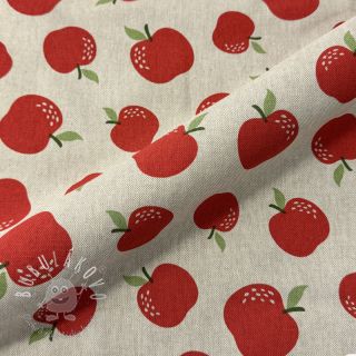 Dekoračná látka Linenlook premium Apple Happy Joy