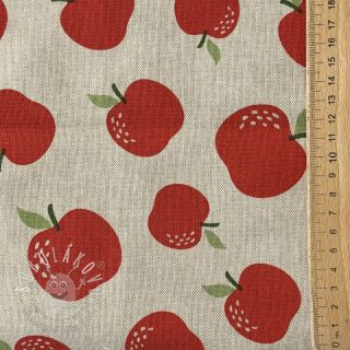Dekoračná látka Linenlook premium Apple Happy Joy