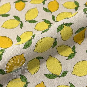 Dekoračná látka Linenlook premium Sunny Lemon Fruit