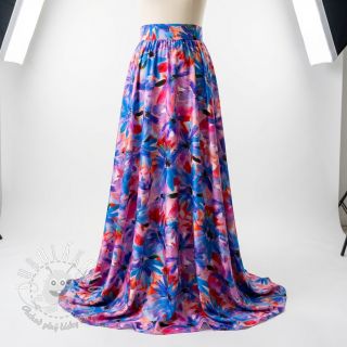 Viskóza ECOVERO Flowers design D digital print