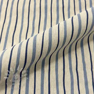 Dekoračná látka Linenlook premium Wavy Art Stripe