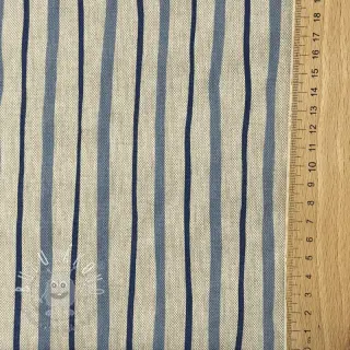 Dekoračná látka Linenlook premium Wavy Art Stripe