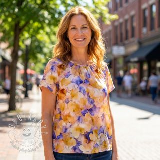 Viskóza RADIANCE Flower design D digital print