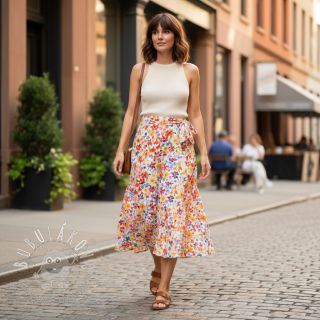 Viskóza RADIANCE Flowers Jaja digital print