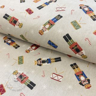 Dekoračná látka Linenlook premium Nutcracker Candy Drum