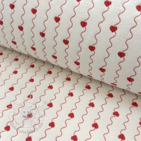 Dvojitá gázovina/mušelín STEPPED Heart