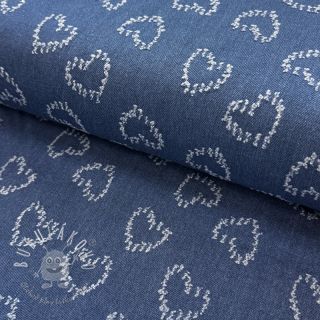 JEANS DENIM JACQUARD Hearts