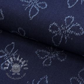 JEANS DENIM JACQUARD Butterflies