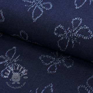 JEANS DENIM JACQUARD Butterflies