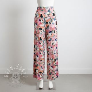 Viskóza SATIN Flowers Tora digital print