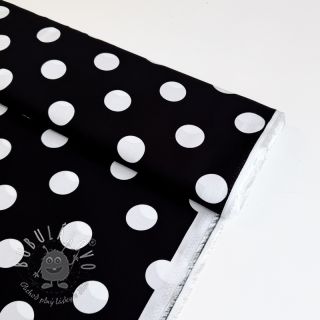 Viskóza RADIANCE Polka BIG dot black